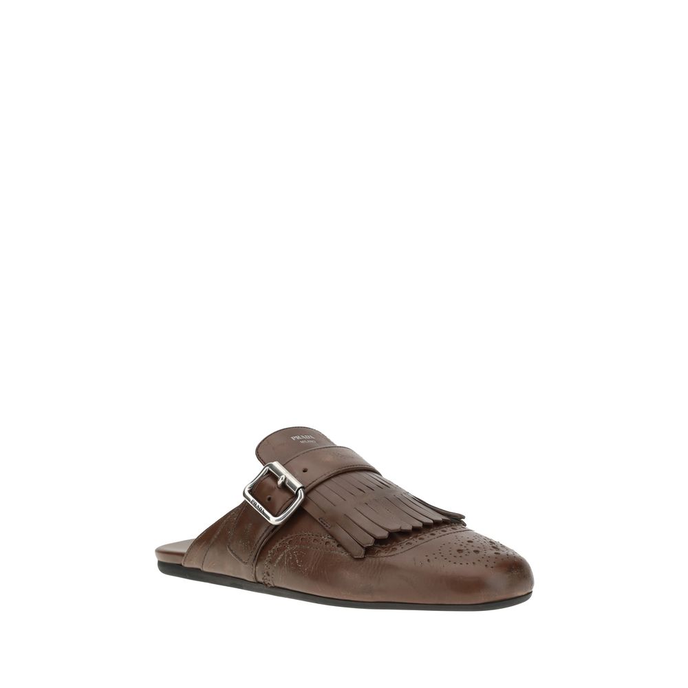 Prada Leather Mules