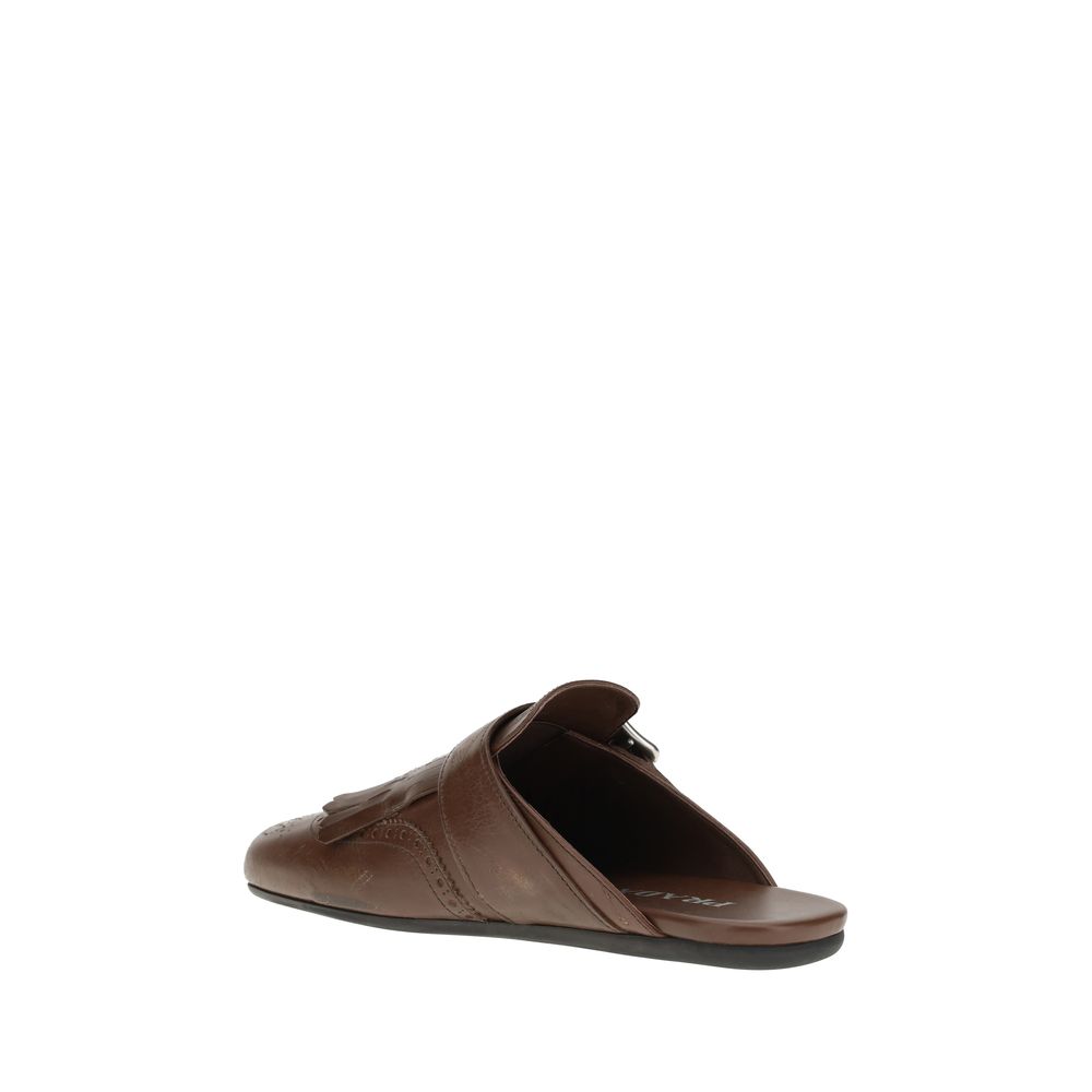 Prada Leather Mules