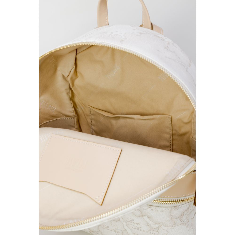 Alviero Martini Prima Classe White Leather Backpack